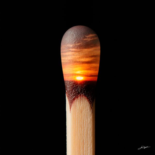 El fuego amanece, arte conceptual