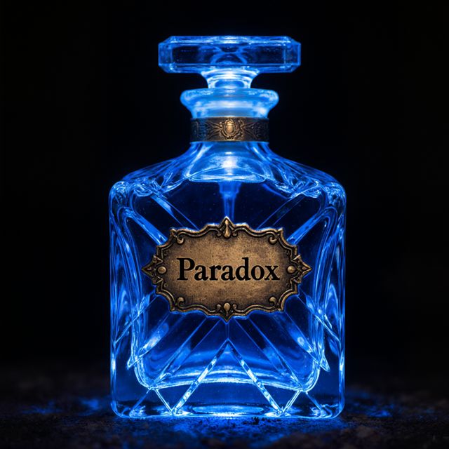Frasco de perfume, fotografía de producto IA