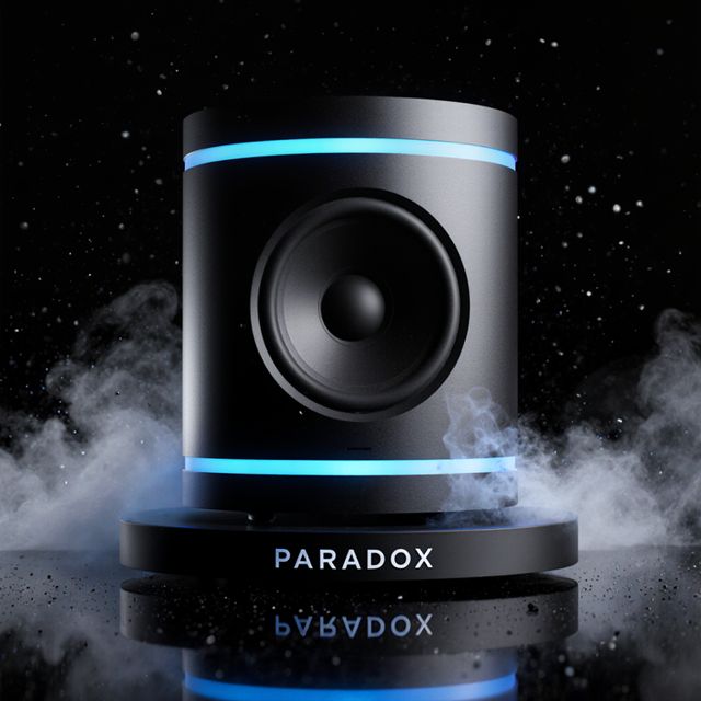 Altavoz, fotografía de producto IA